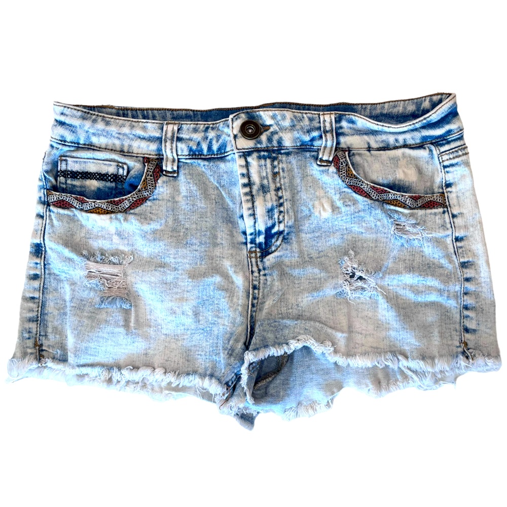 Blue jean shorts